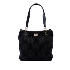 Pre-Loved Chanel CC Suede Wild Stitch Tote